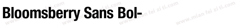 Bloomsberry Sans Bol字体转换